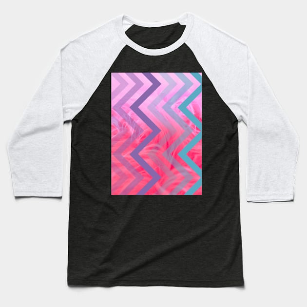 zigzag linew Baseball T-Shirt by beleafcreativ